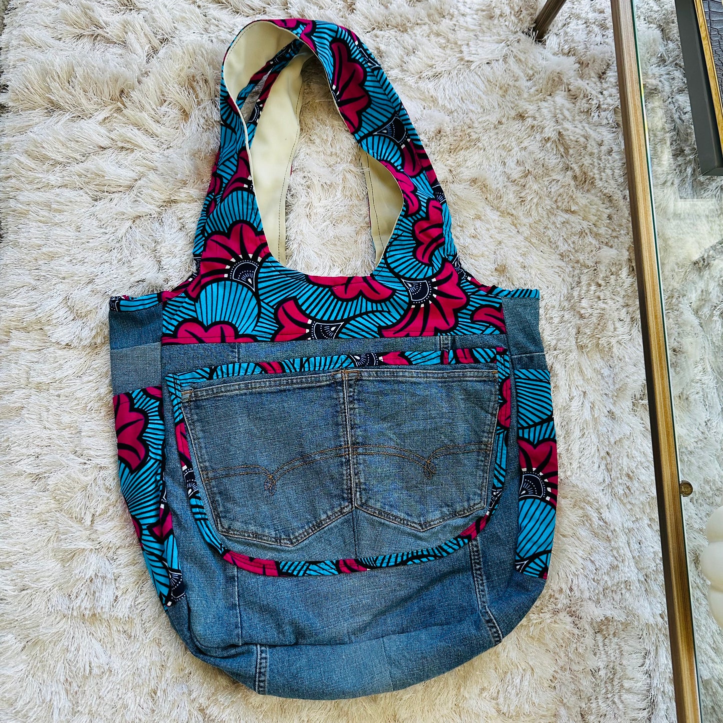 Denim/Ankara Bags