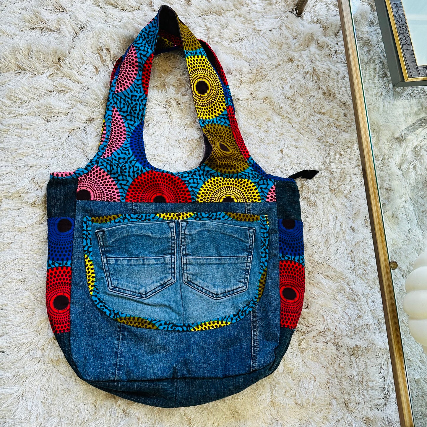 Denim/Ankara Bags