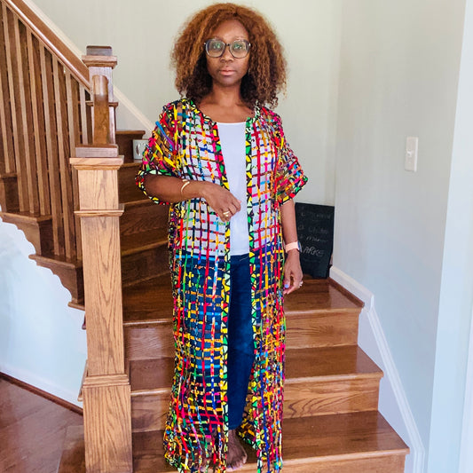 Patchwork Mesh Jacket