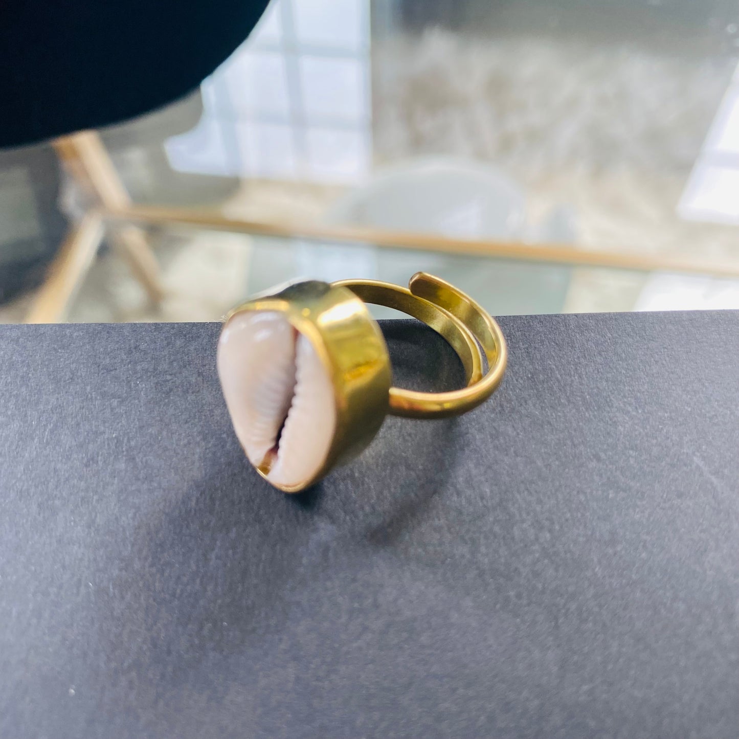 Classy Cowrie Shell Ring