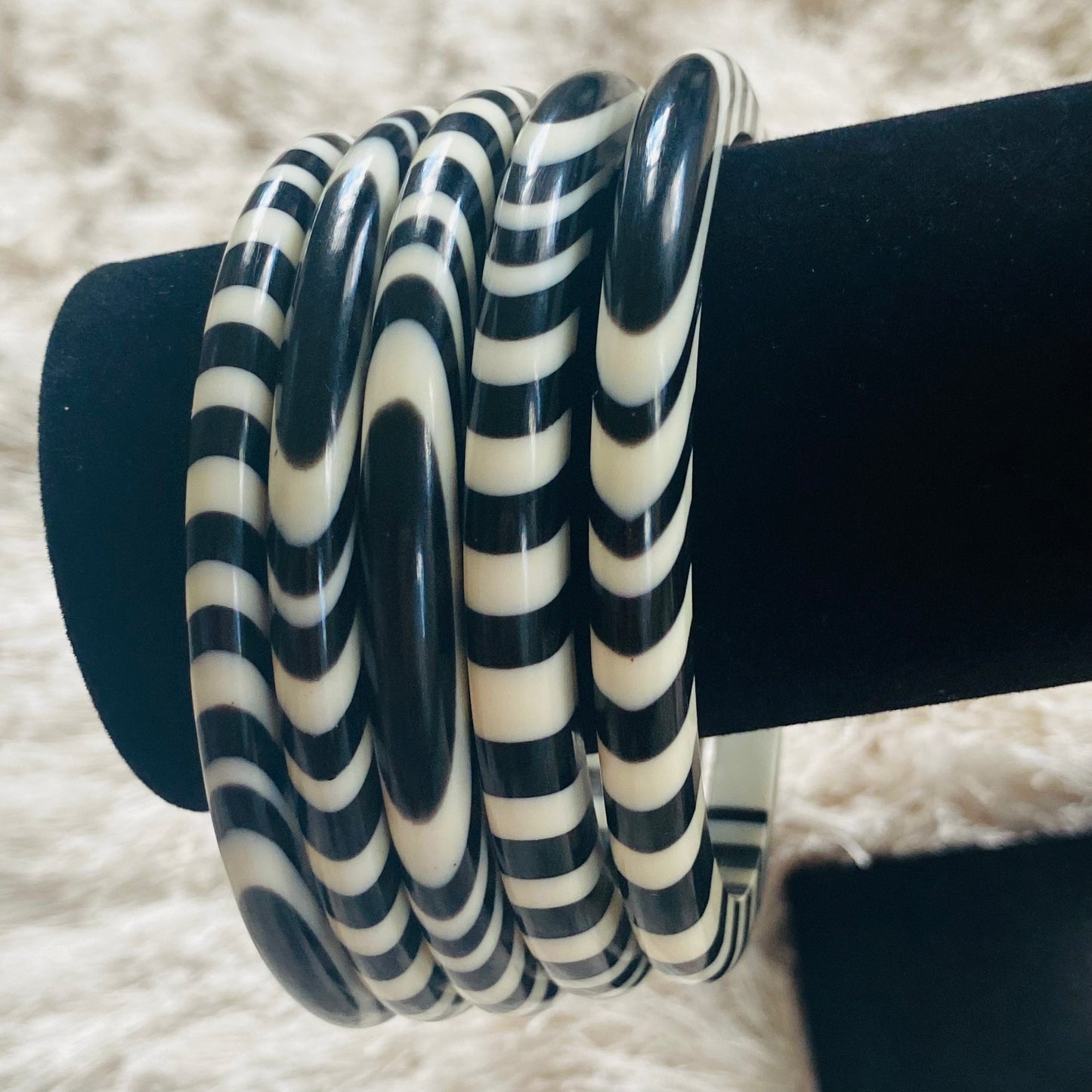 Ebony and Ivory Bangles