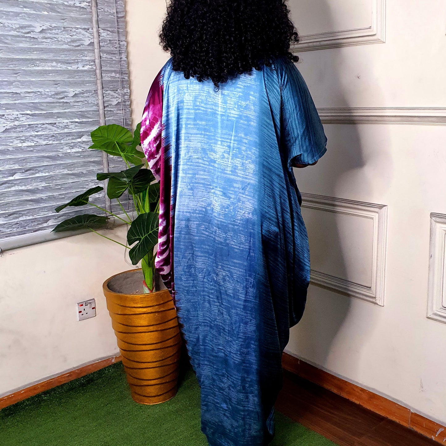 Silk Tri-Color Kaftan