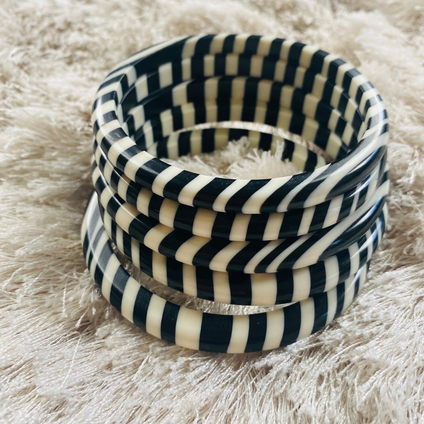 Ebony and Ivory Bangles