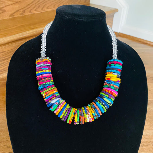 Chunky Button Necklace