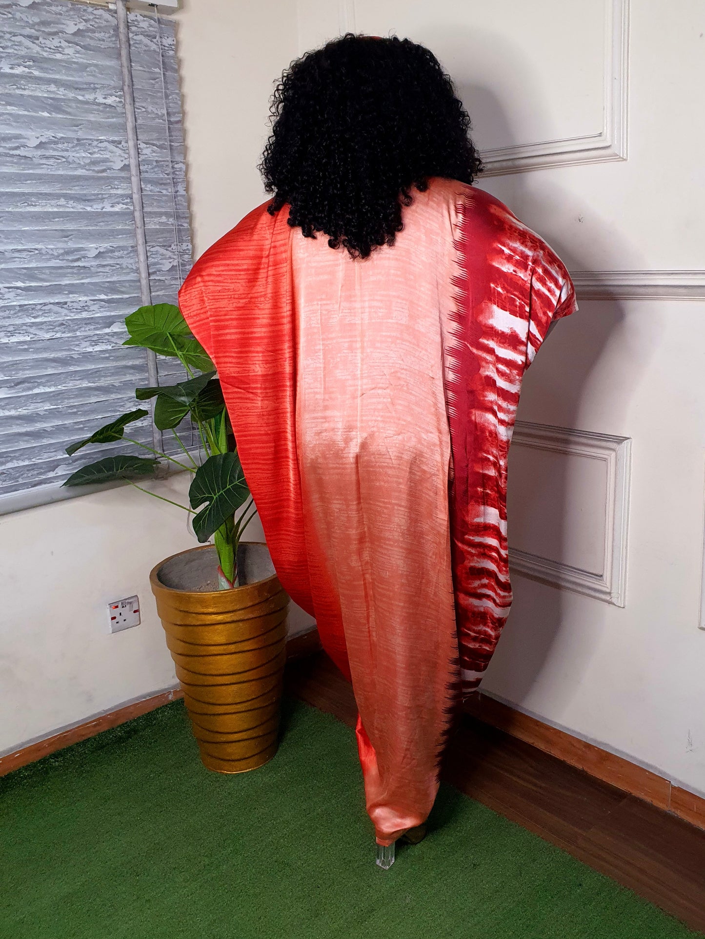 Silk Tri-Color Kaftan