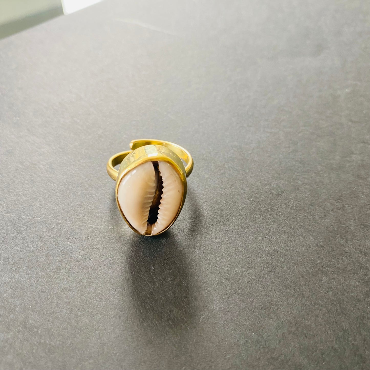 Classy Cowrie Shell Ring