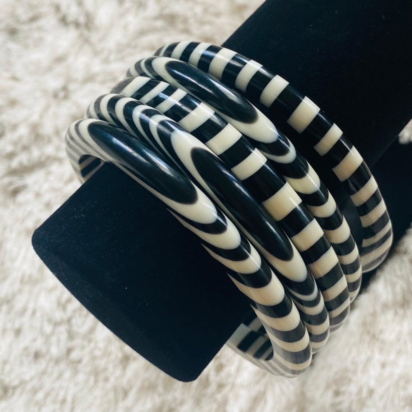 Ebony and Ivory Bangles