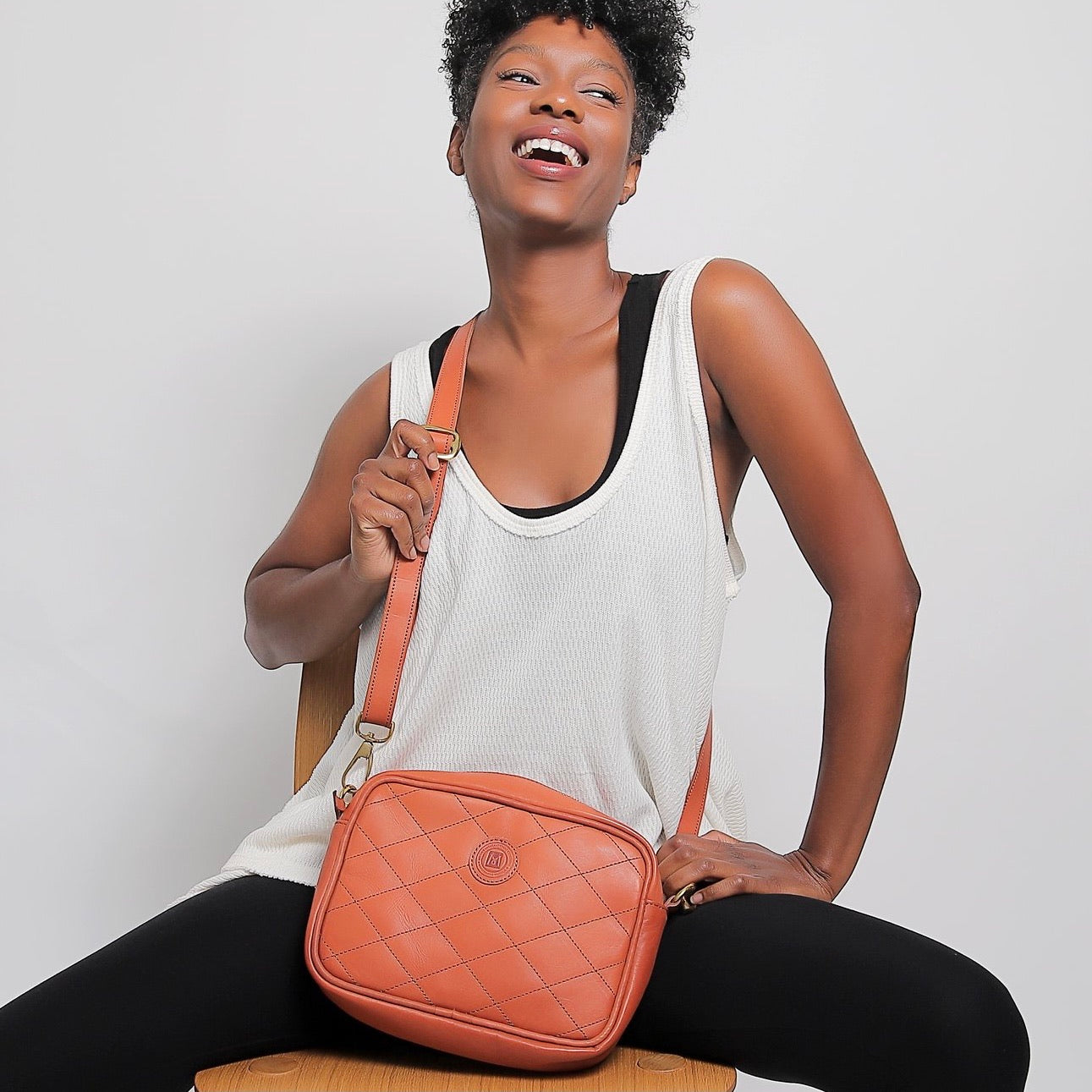 Millie’s Signature Leather Crossbody Bag