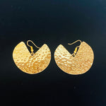 Load image into Gallery viewer, Brass Taco Earrings
