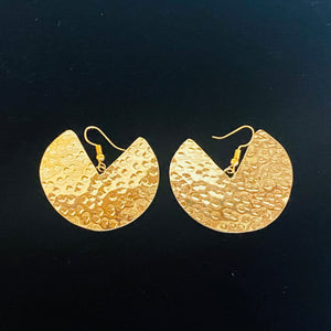 Brass Taco Earrings