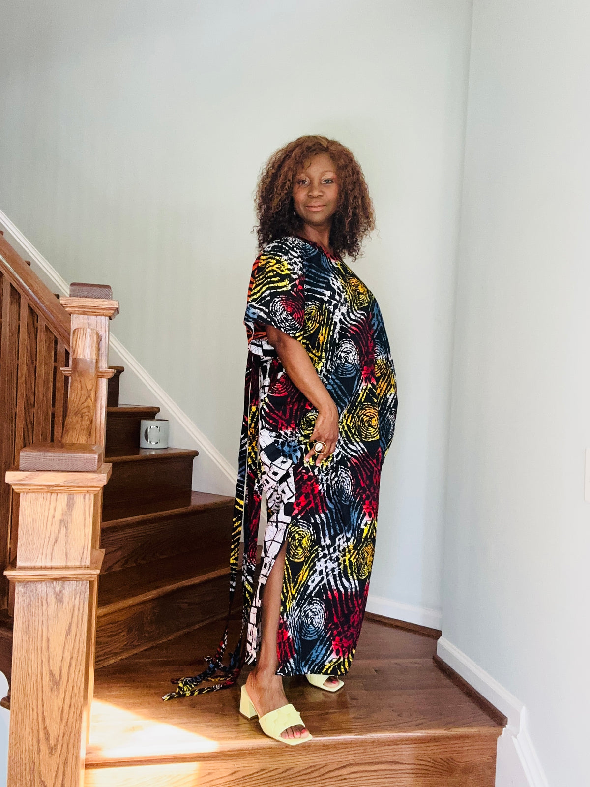 Ankara Fringe Dress – view 4