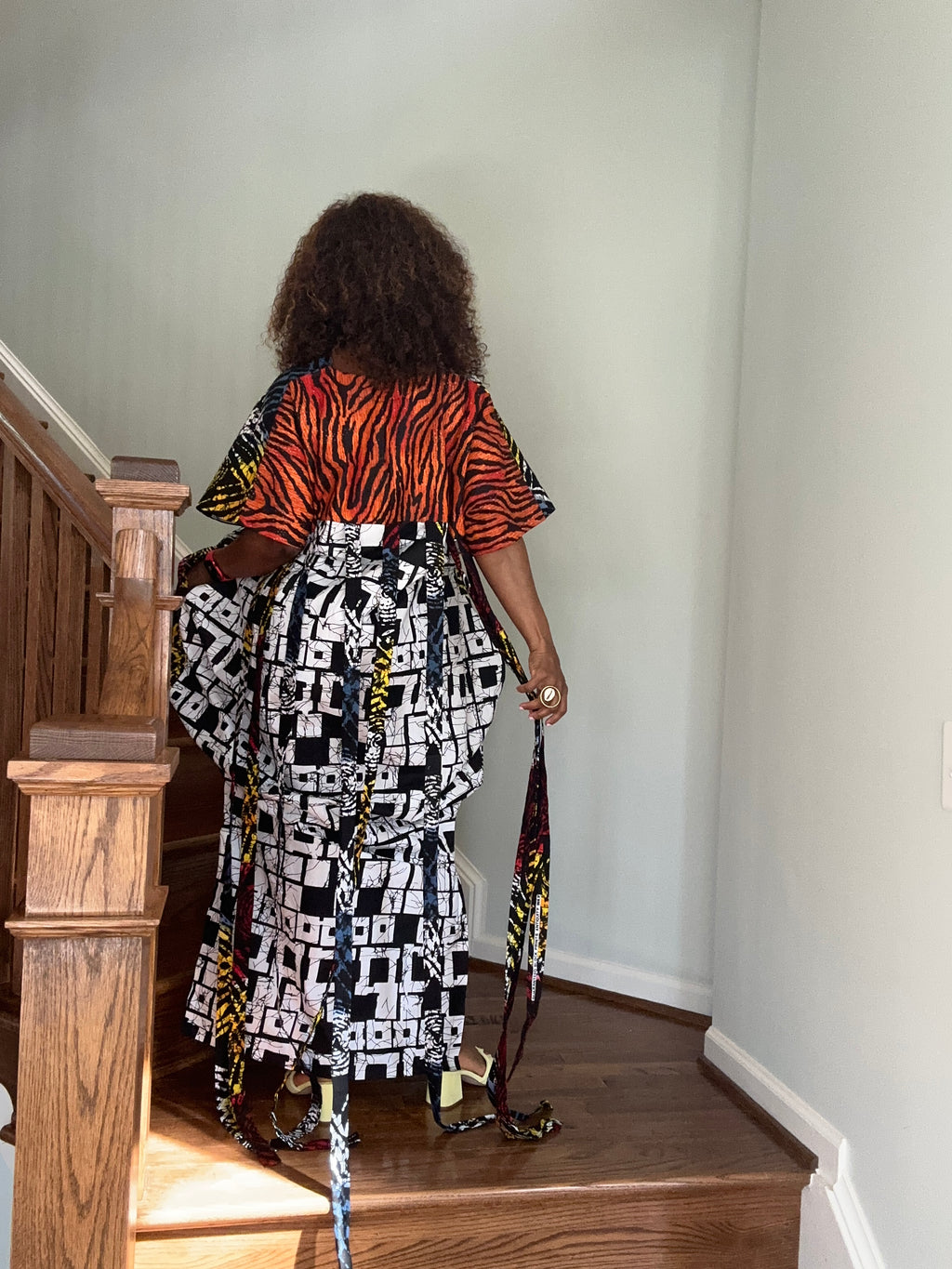 Ankara Fringe Dress – view 5