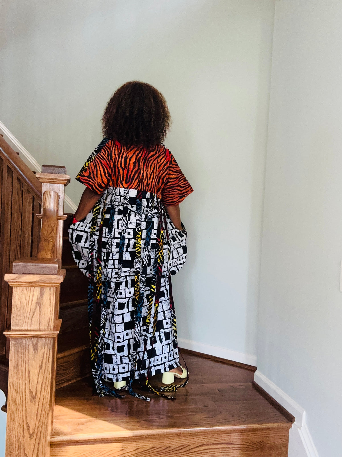 Ankara Fringe Dress – view 7