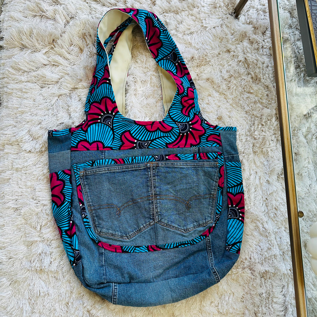 Denim/Ankara Bags – view 5
