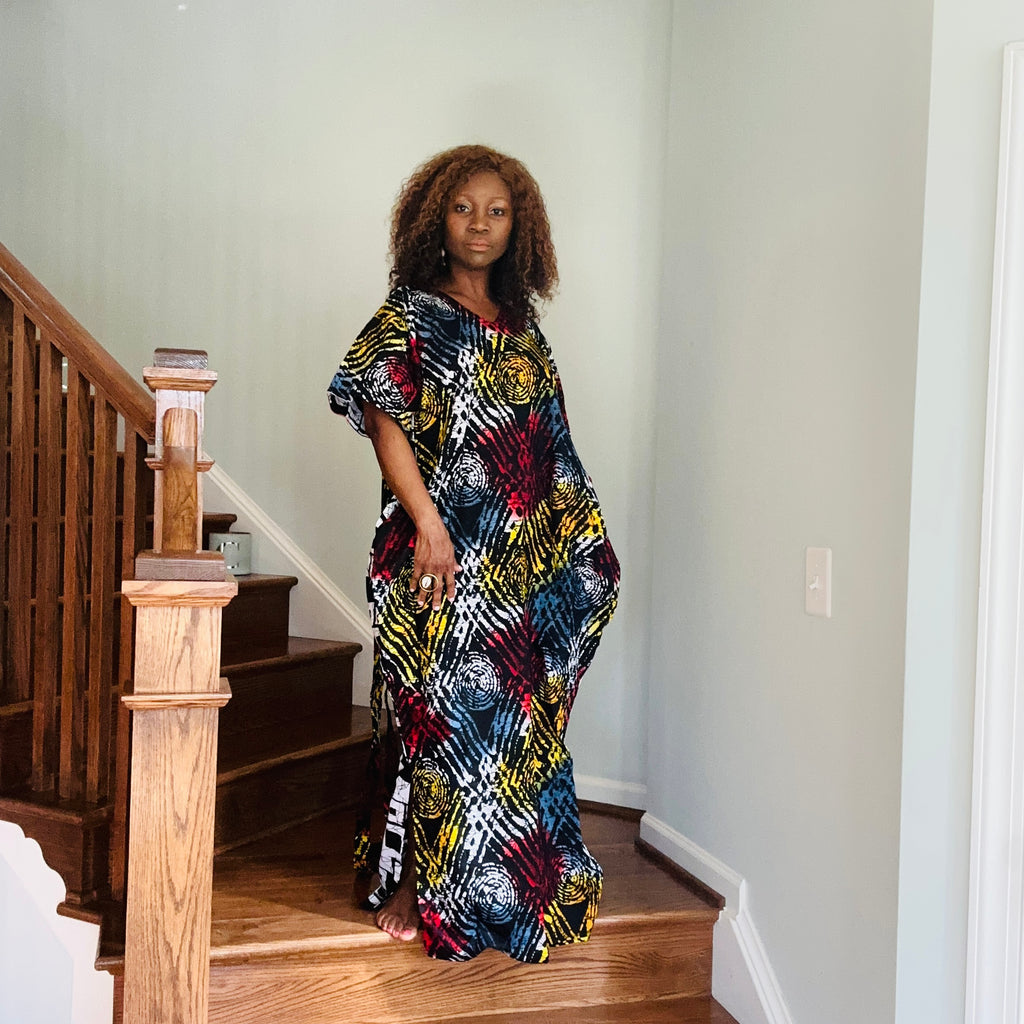 Ankara Fringe Dress – view 3