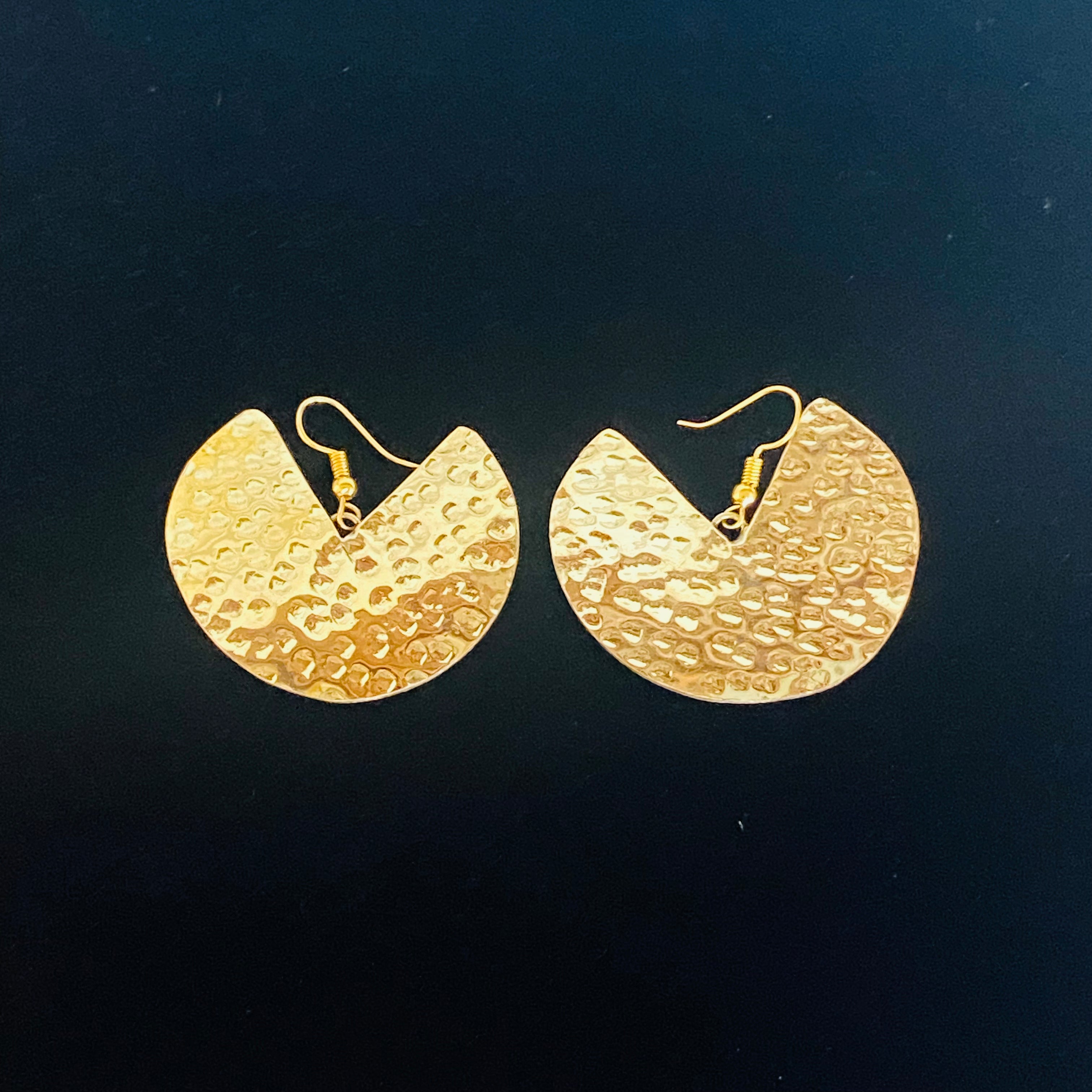 Brass Taco Earrings