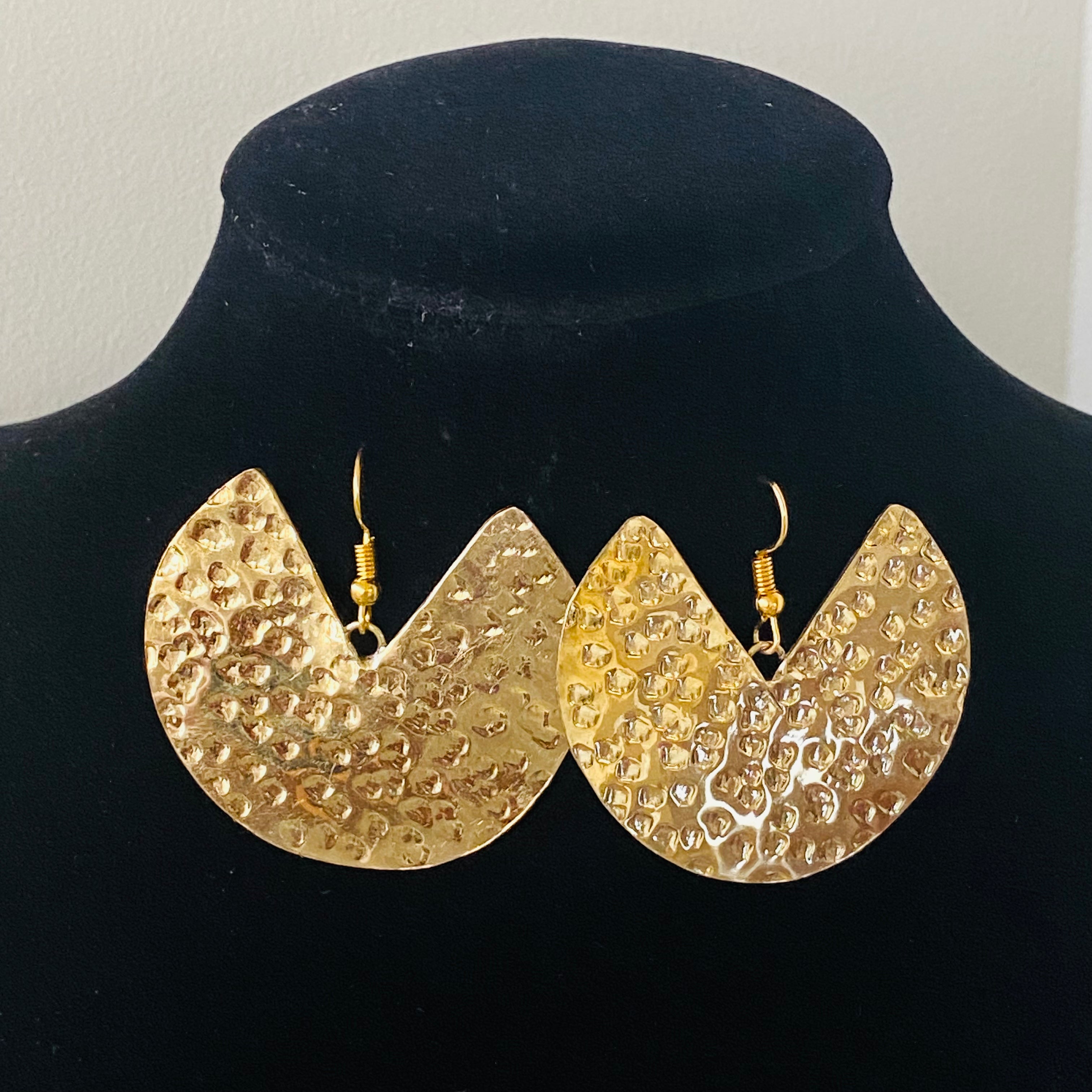 Brass Taco Earrings