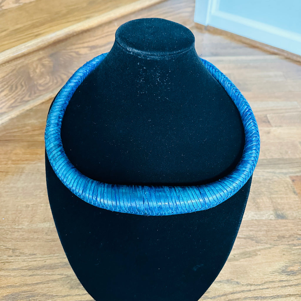 Jumbo Leather Choker – African necklace – view 47