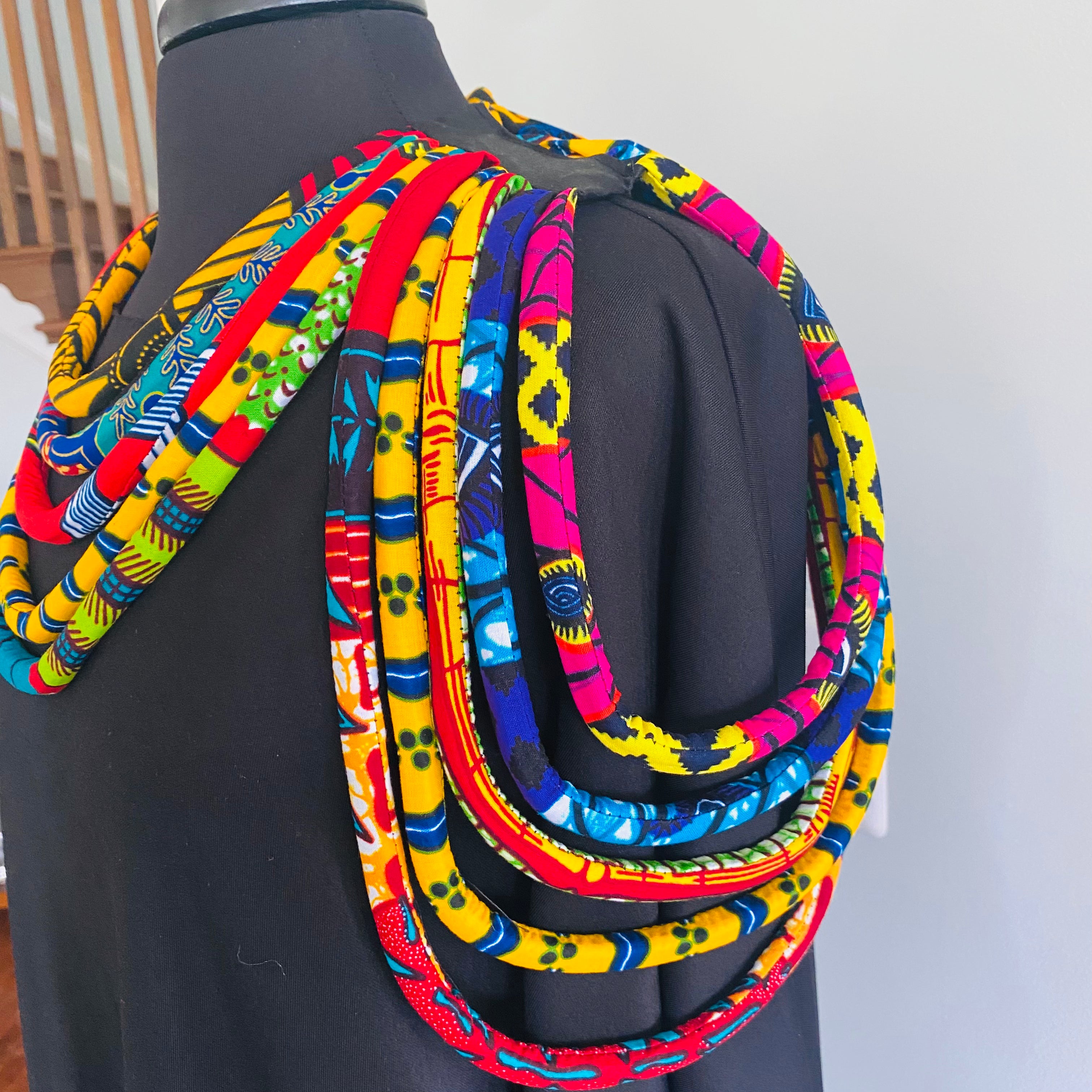 Ankara Cold Shoulder Necklace – view 3