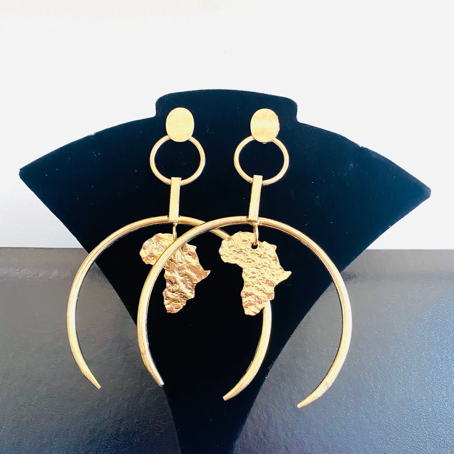 Statement Brass Earrings