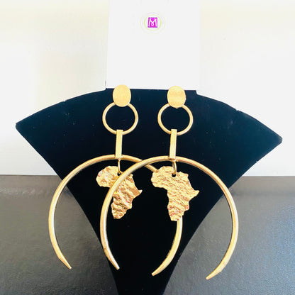 Statement Brass Earrings