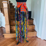 Load image into Gallery viewer, Ankara Fringe Belt
