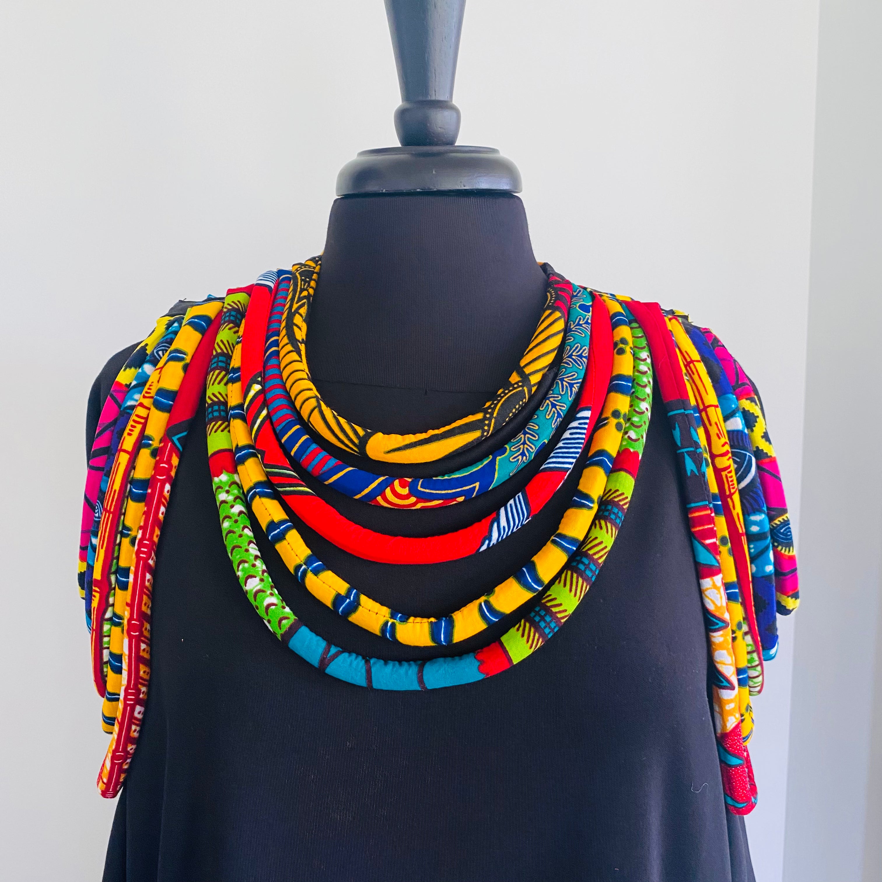 Ankara Cold Shoulder Necklace – view 2