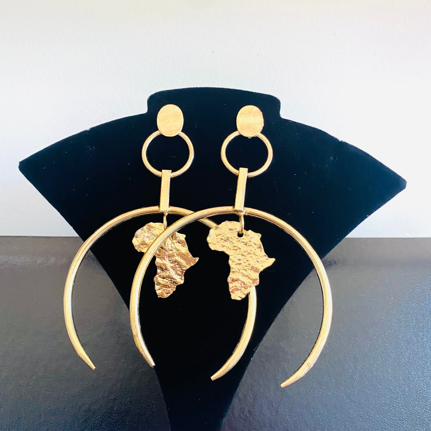 Statement Brass Earrings