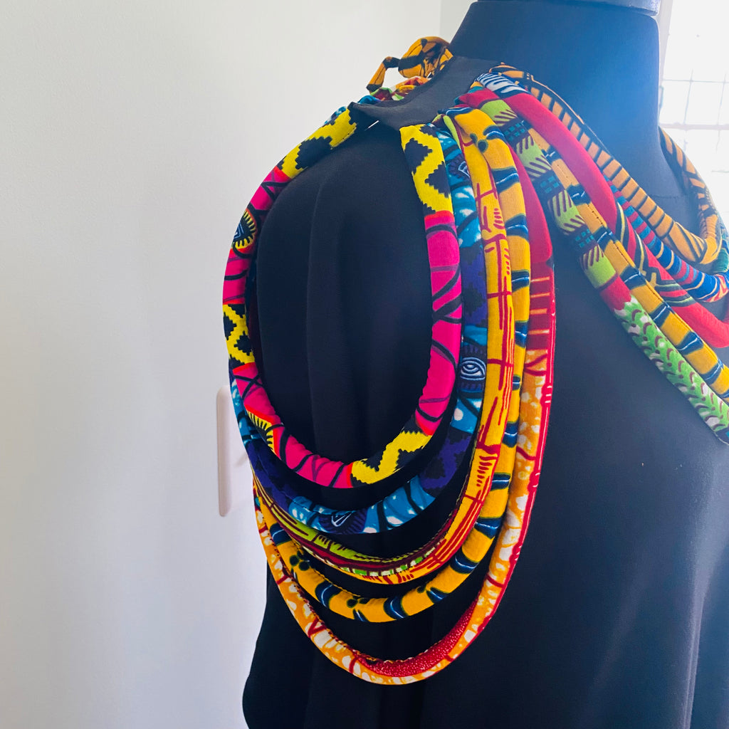 Ankara Cold Shoulder Necklace – view 6