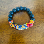 Load image into Gallery viewer, Black Color Block Bracelets
