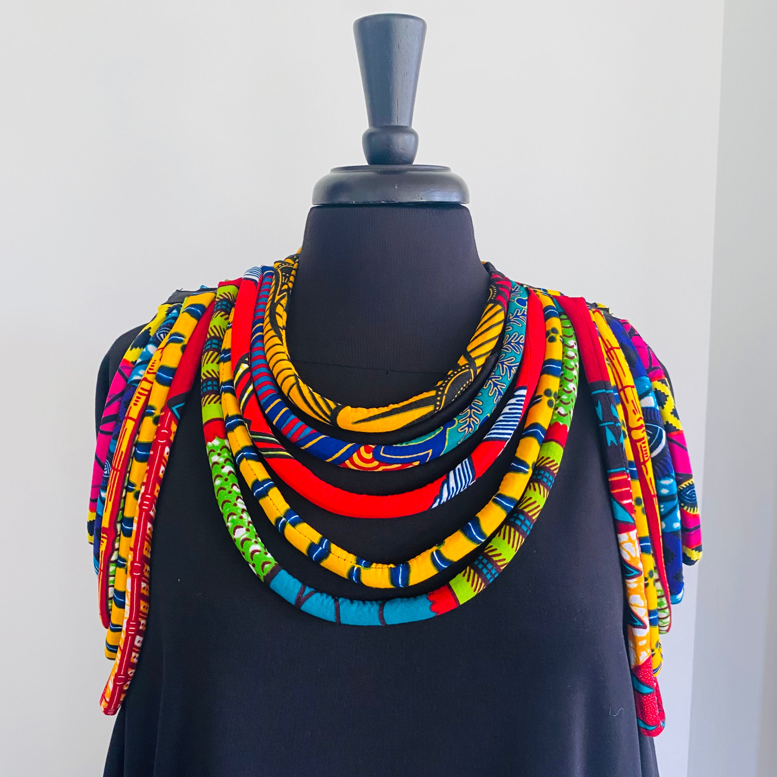 Ankara Cold Shoulder Necklace – view 5
