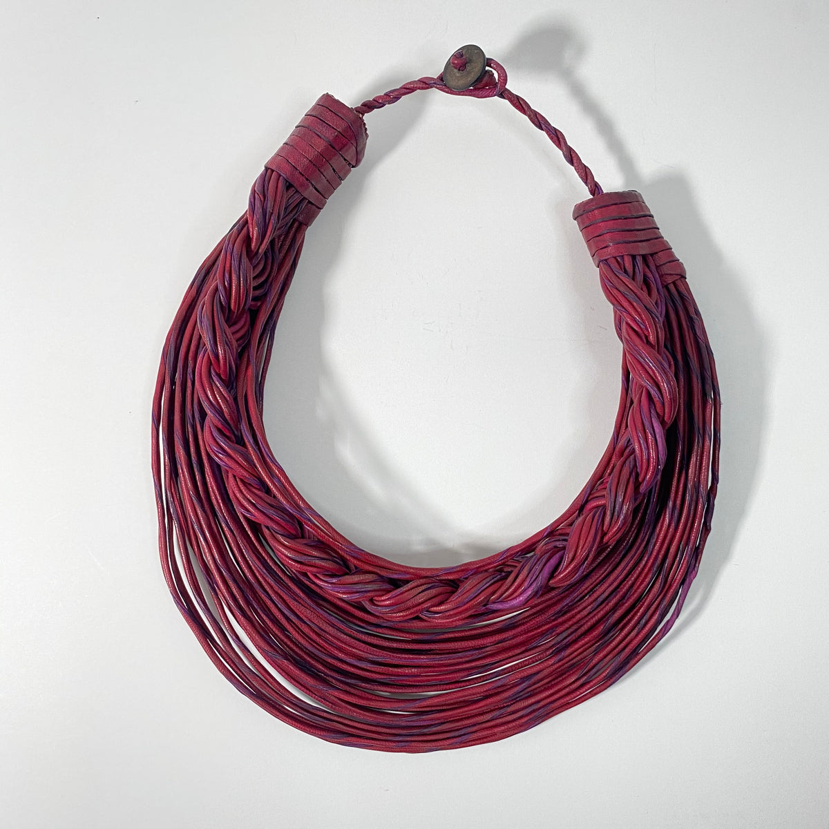 Semi-Braided Raffia Necklace – view 3