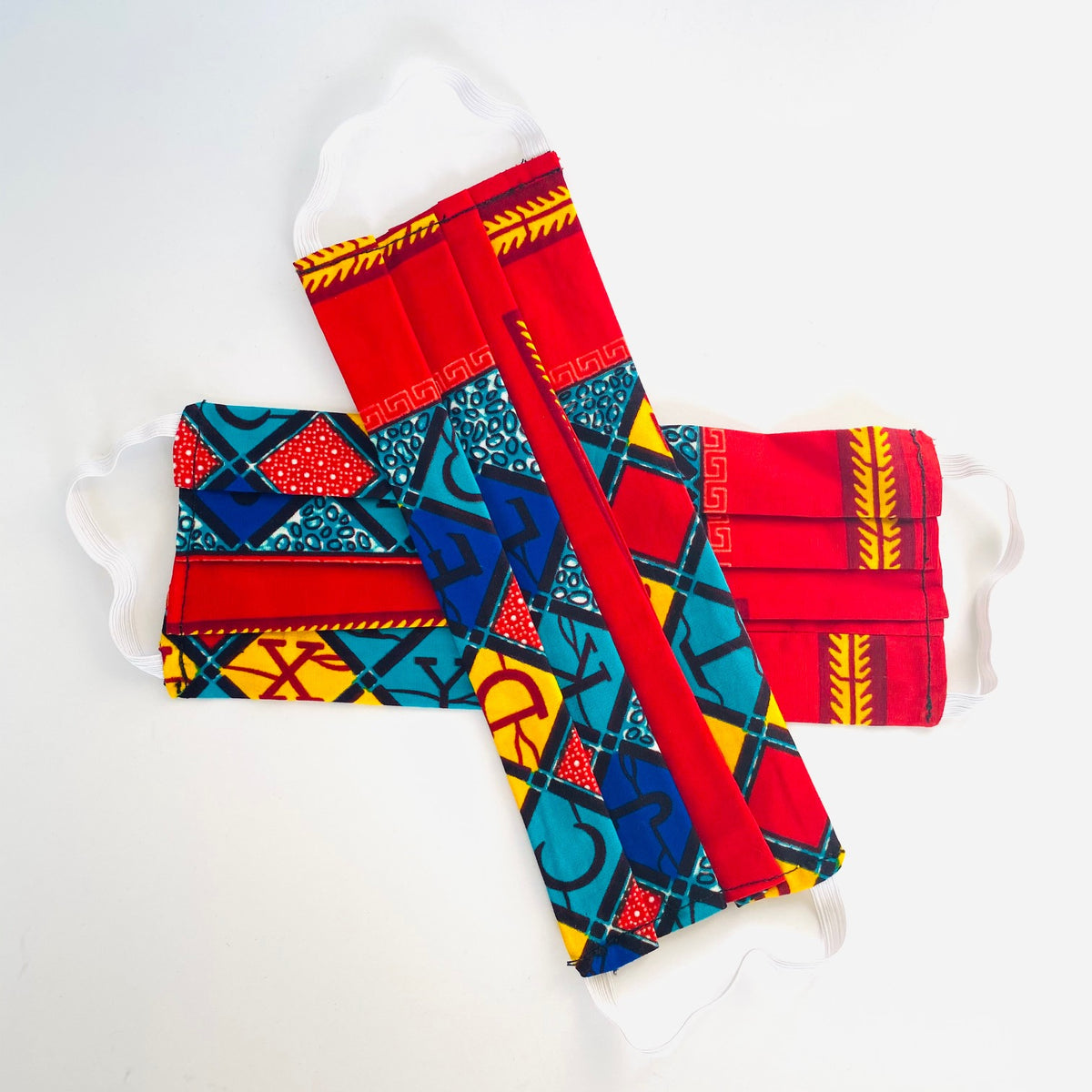 No Worries African print face mask – view 2
