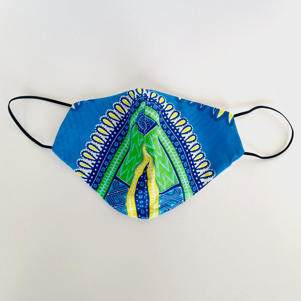 The Caribbean African print face mask – view 2