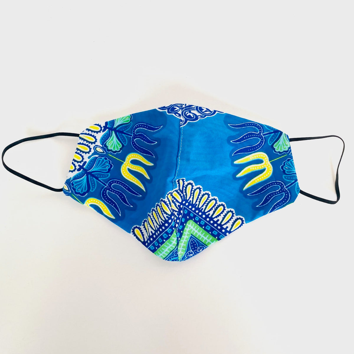 The Caribbean African print face mask – view 3