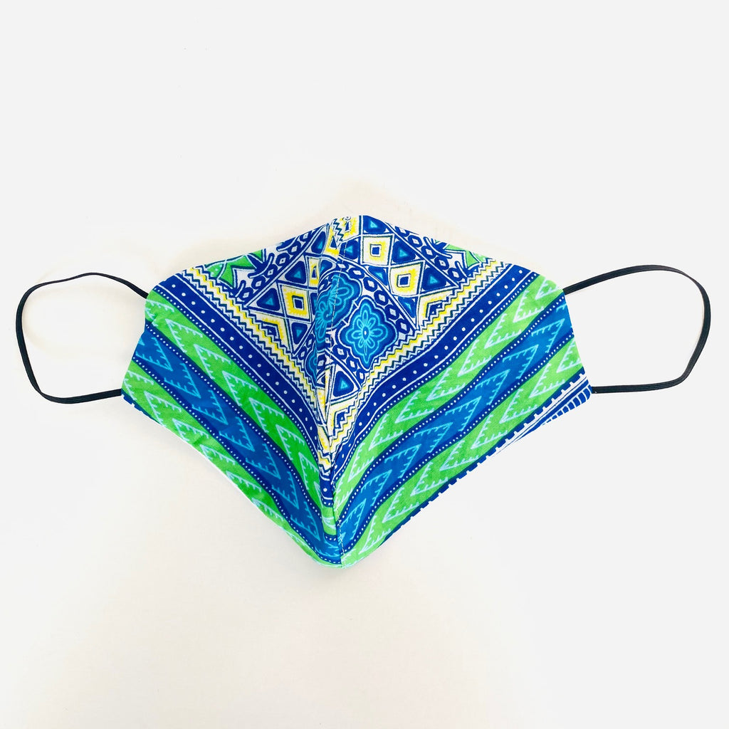 The Caribbean African print face mask – view 4