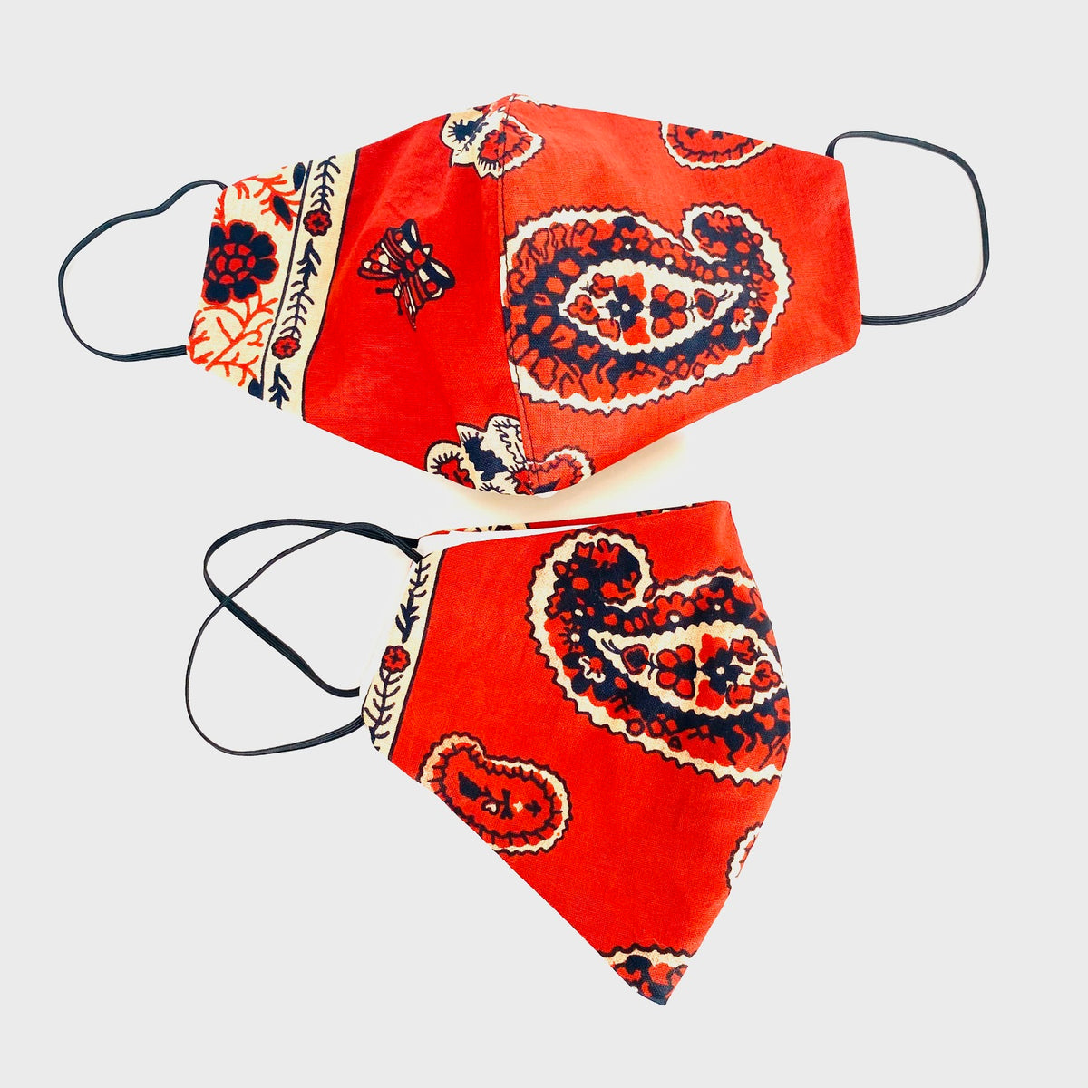 Red Rock African print face mask – view 2
