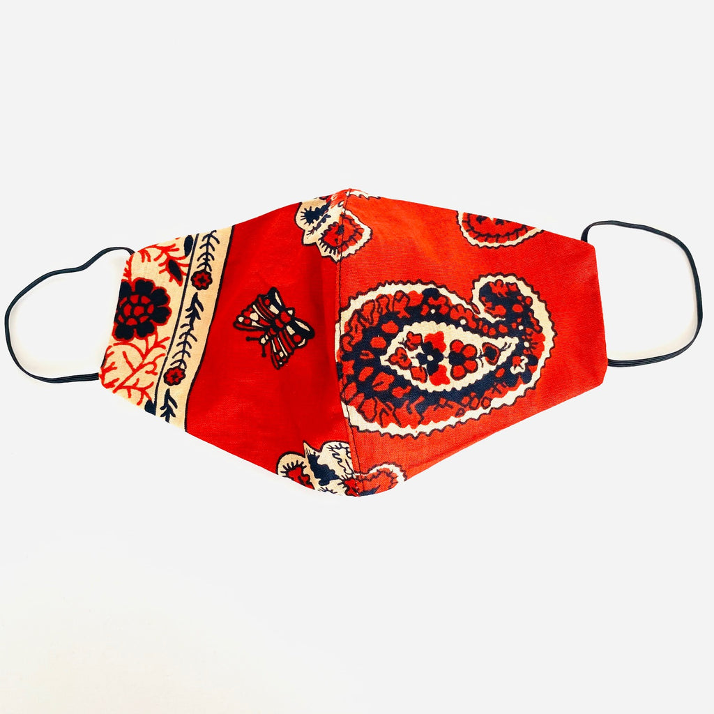 Red Rock African print face mask – view 3