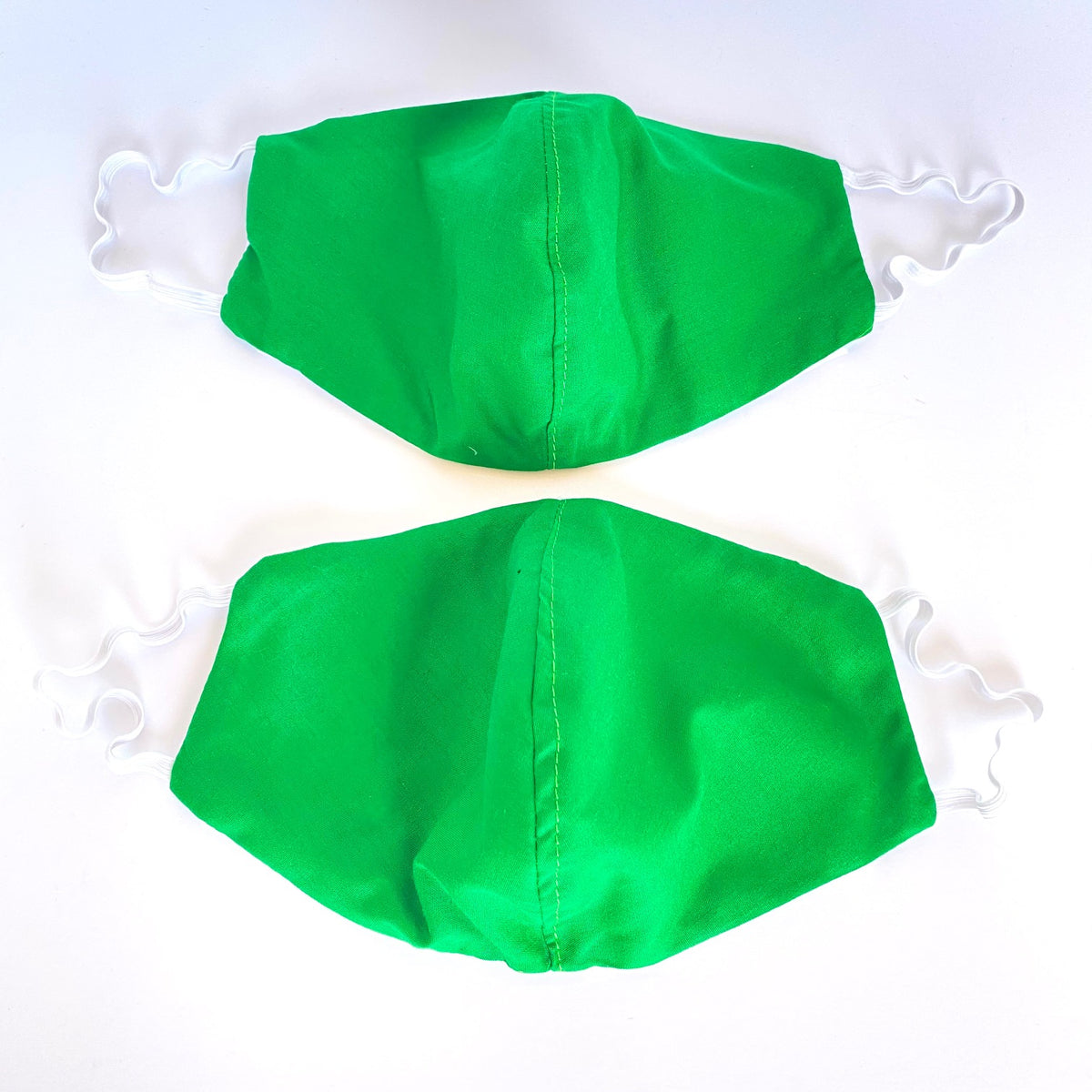 Kelly Green African print face mask
