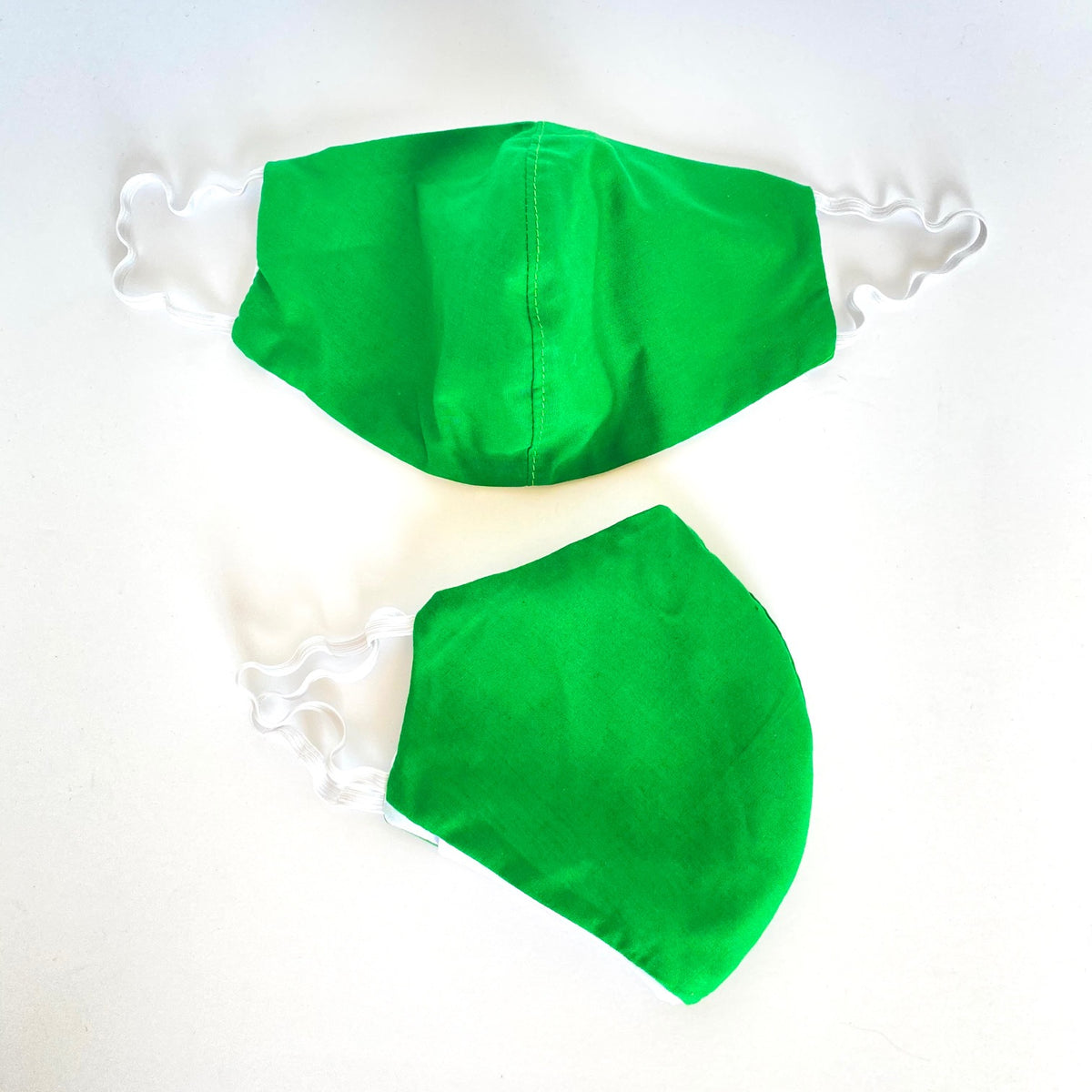 Kelly Green African print face mask – view 2