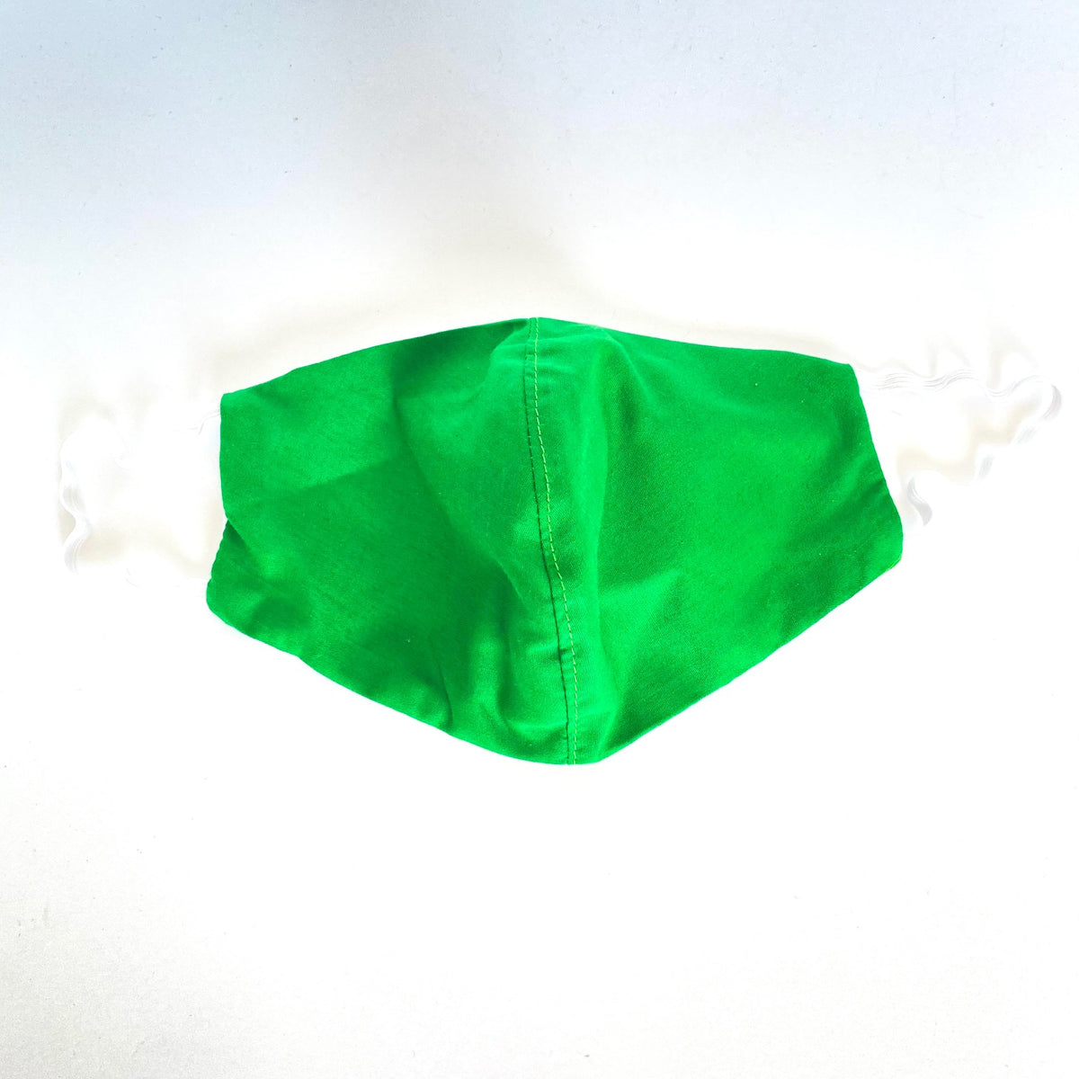 Kelly Green African print face mask – view 3