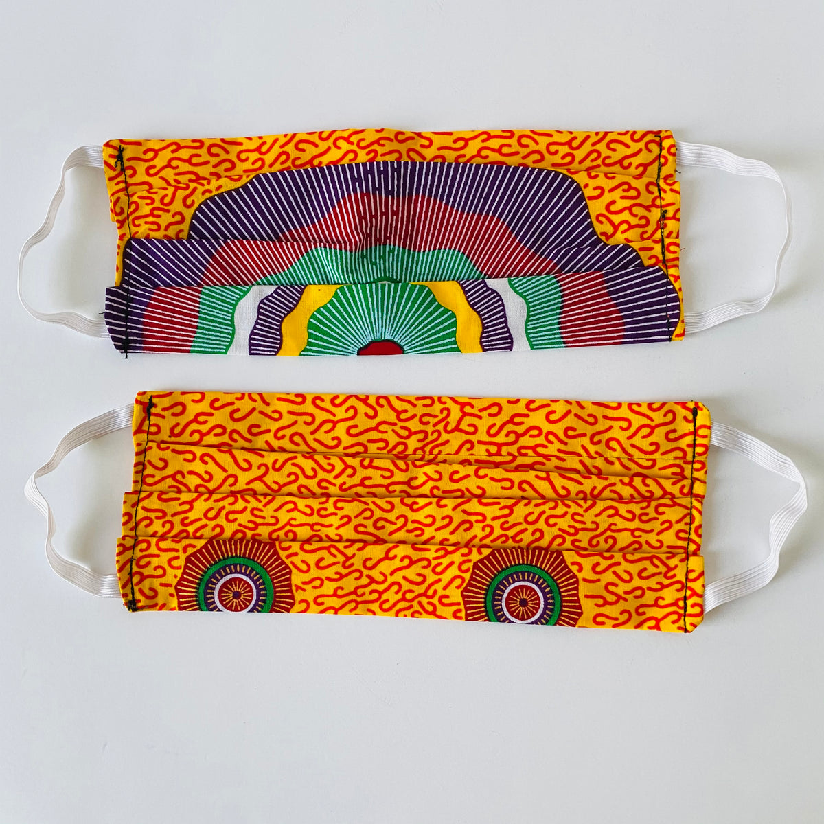 Beach Week African print face mask – view 3
