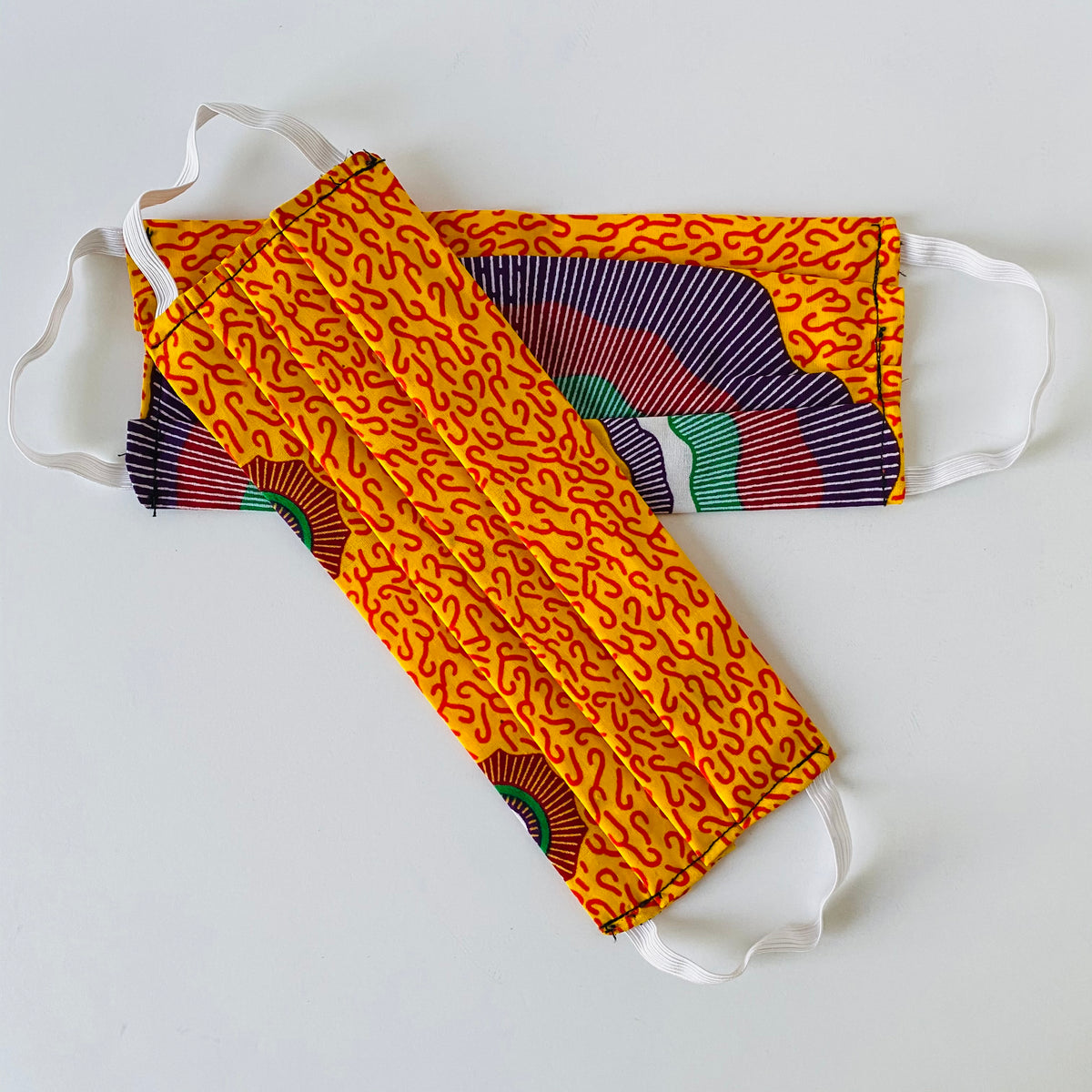 Beach Week African print face mask