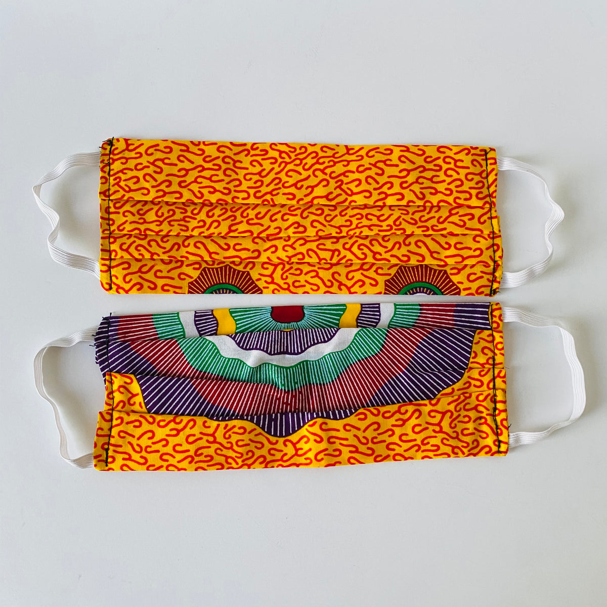 Beach Week African print face mask – view 4