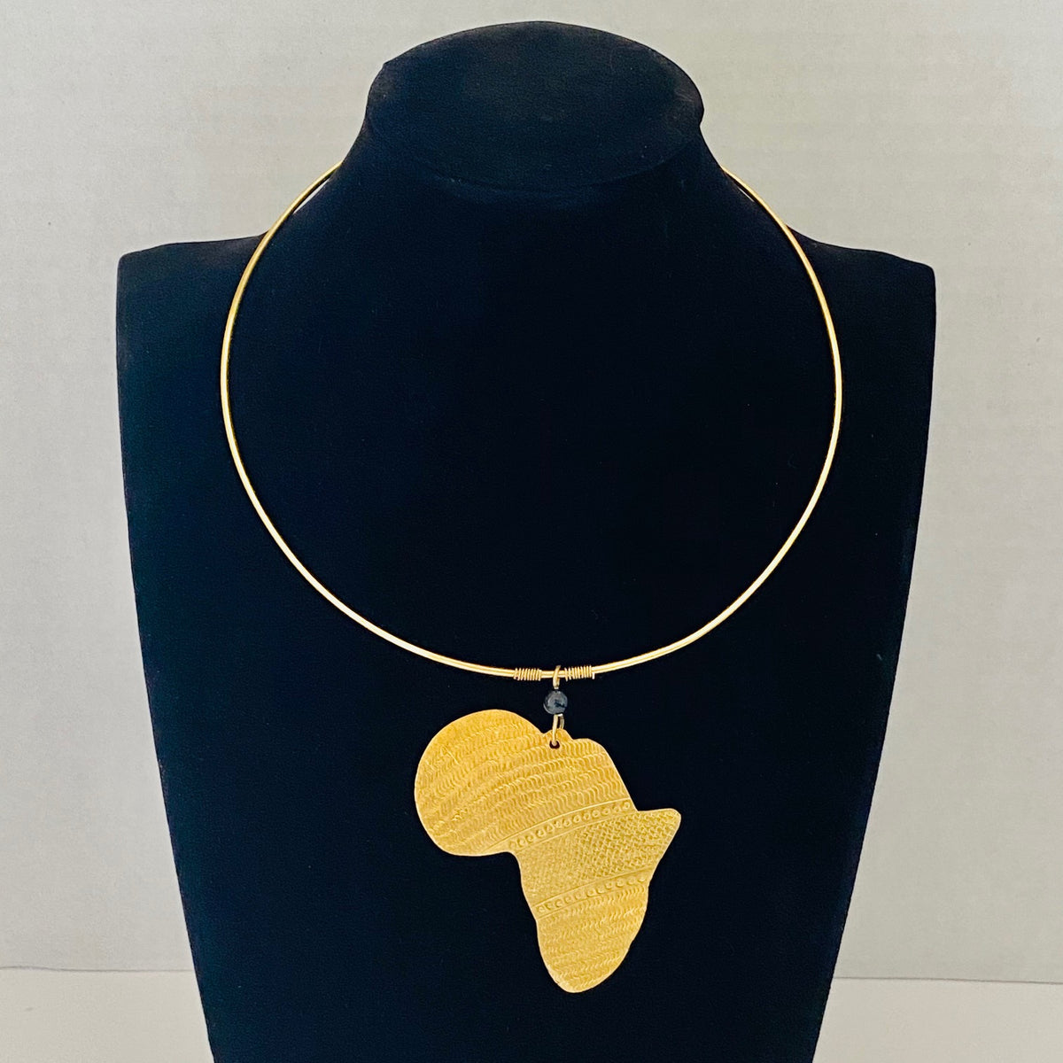 Millie’s Signature Map of Africa Choker – African necklace – view 3