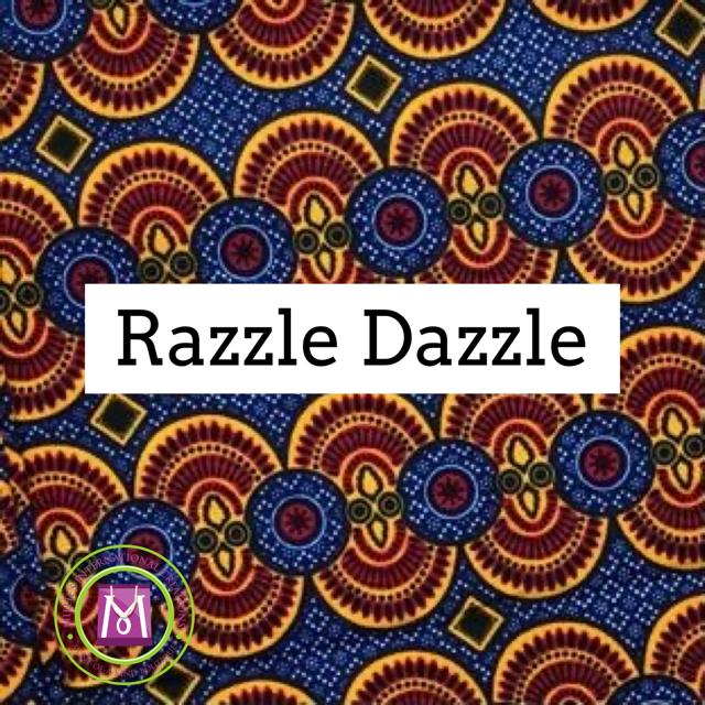Razzle Dazzle African print face mask