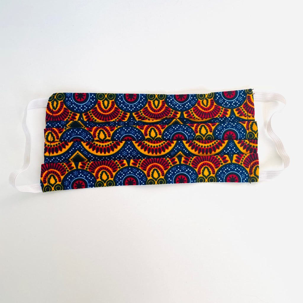 Razzle Dazzle African print face mask – view 4