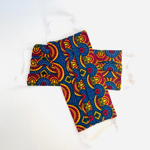 Razzle Dazzle African print face mask – view 2