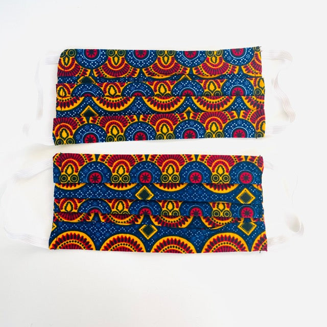 Razzle Dazzle African print face mask – view 3