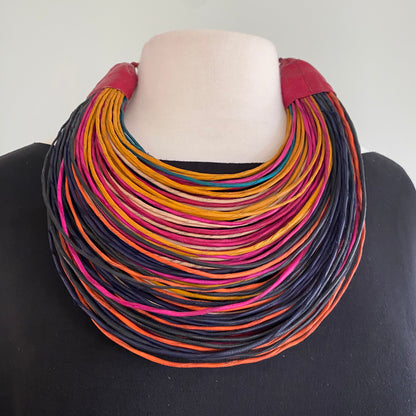 Raffia Necklaces